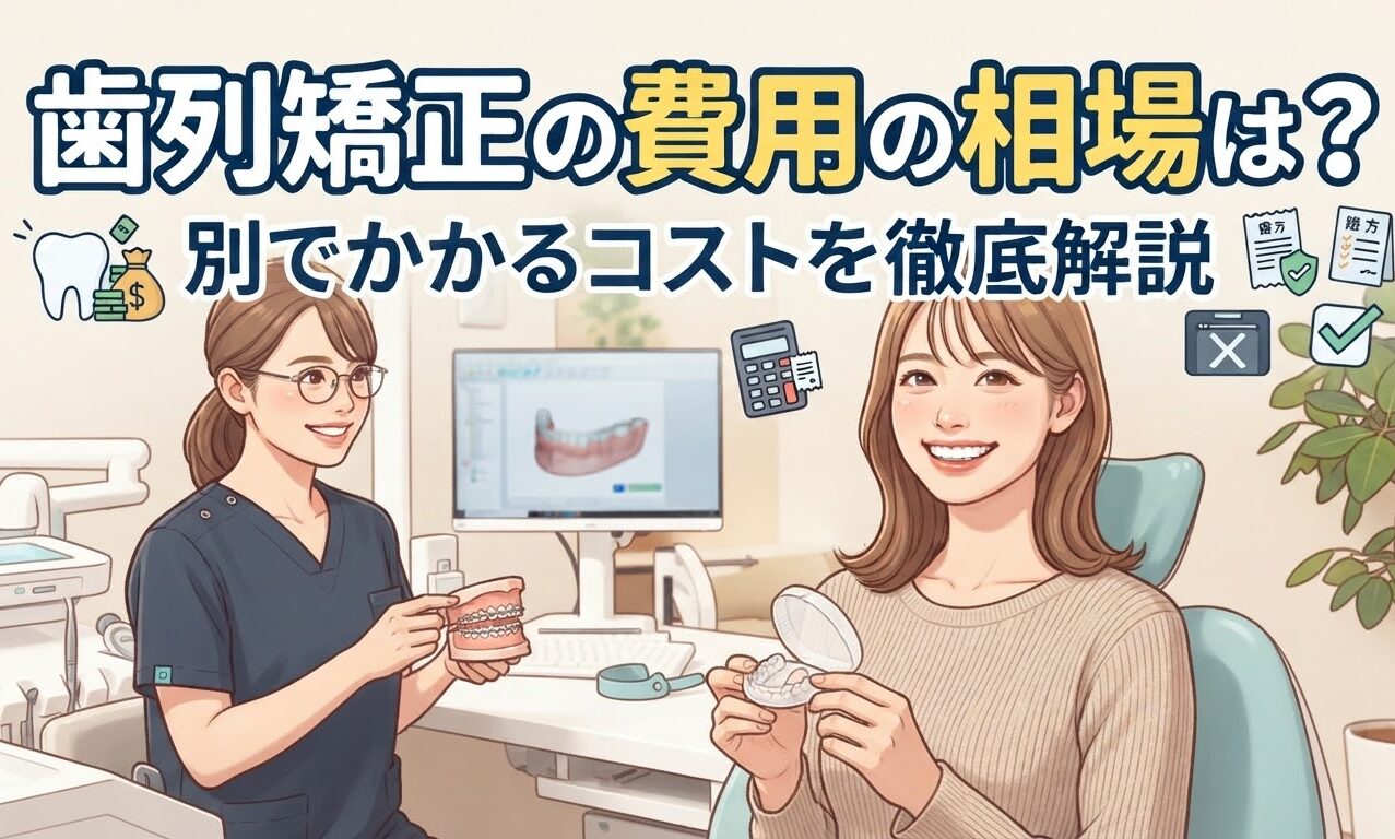 矯正治療の費用相場は?別でかかるコストを徹底解説